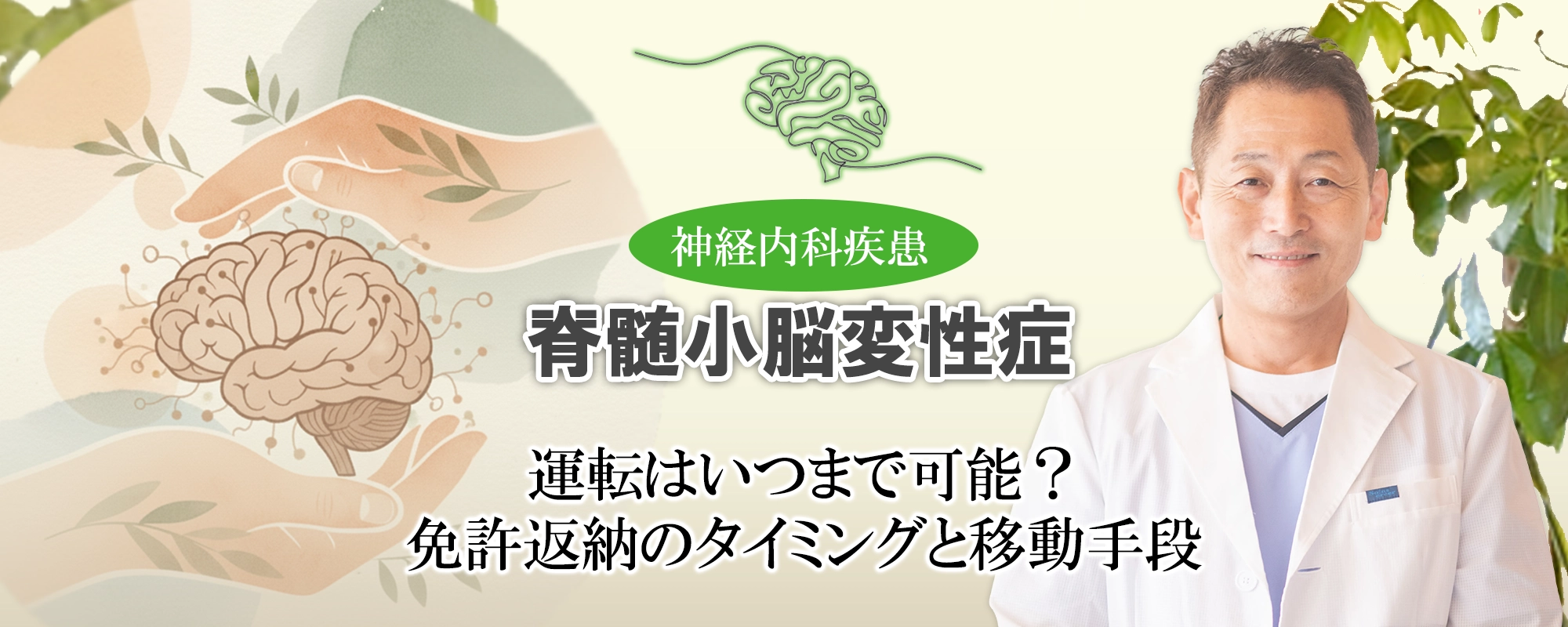 脊髄小脳変性症｜運転はいつまで可能？免許返納のタイミングと移動手段について、わかりやすく解説します。